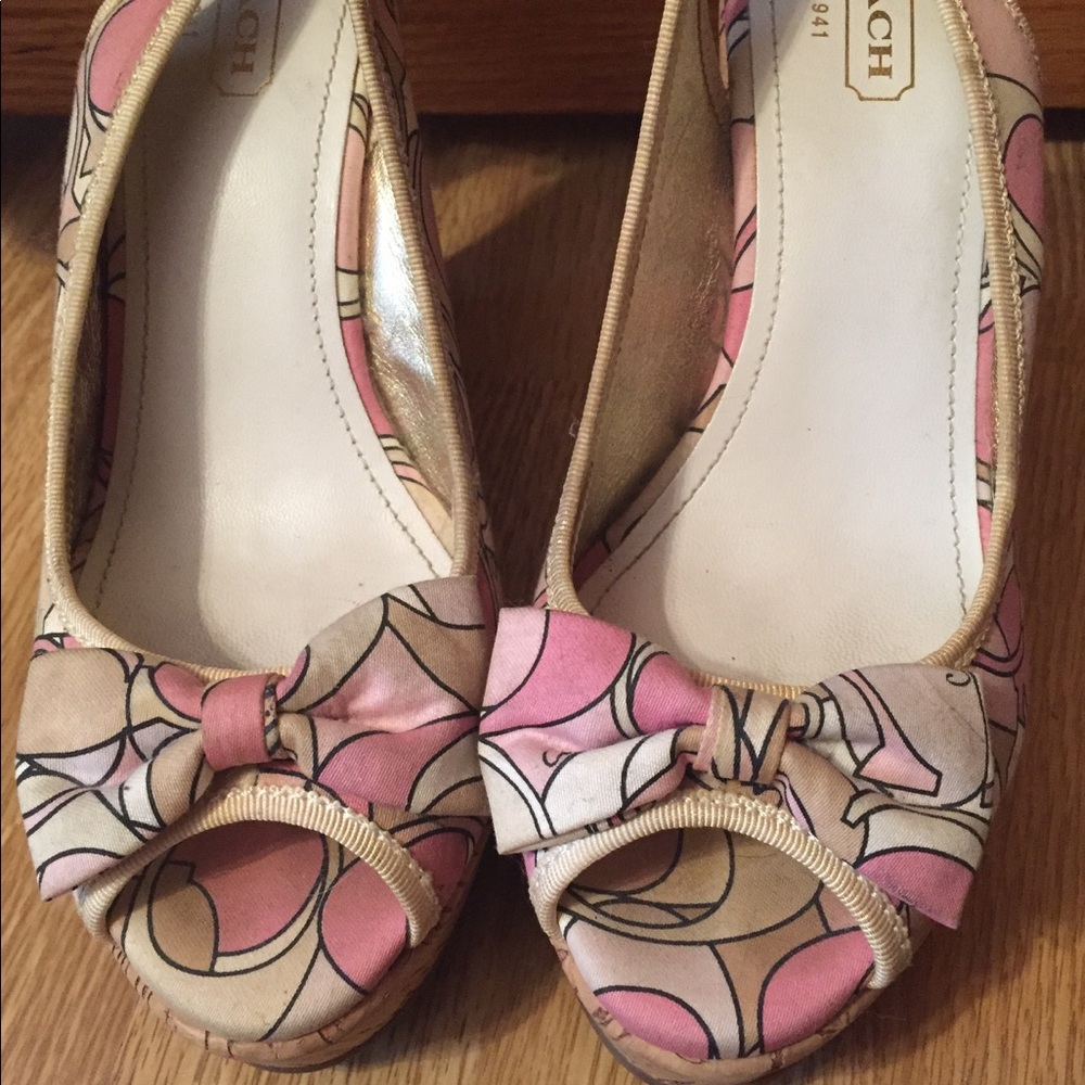 Coach espadrille wedges